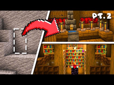 Minecraft: How to Build a Hidden Underground Base | Secret Base Tutorial - Part 2 of 3