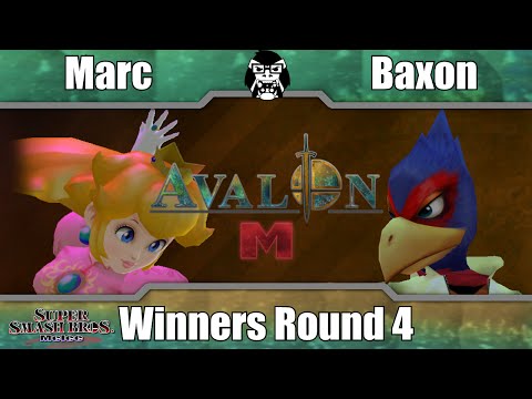 Avalon M - Marc (Peach) Vs. ATBT | Baxon (Falco) - Winners Round 4 - Melee