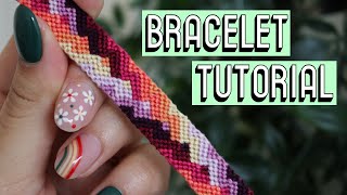 Woven Arrowhead Bracelet Tutorial [CC] || Friendship Bracelets