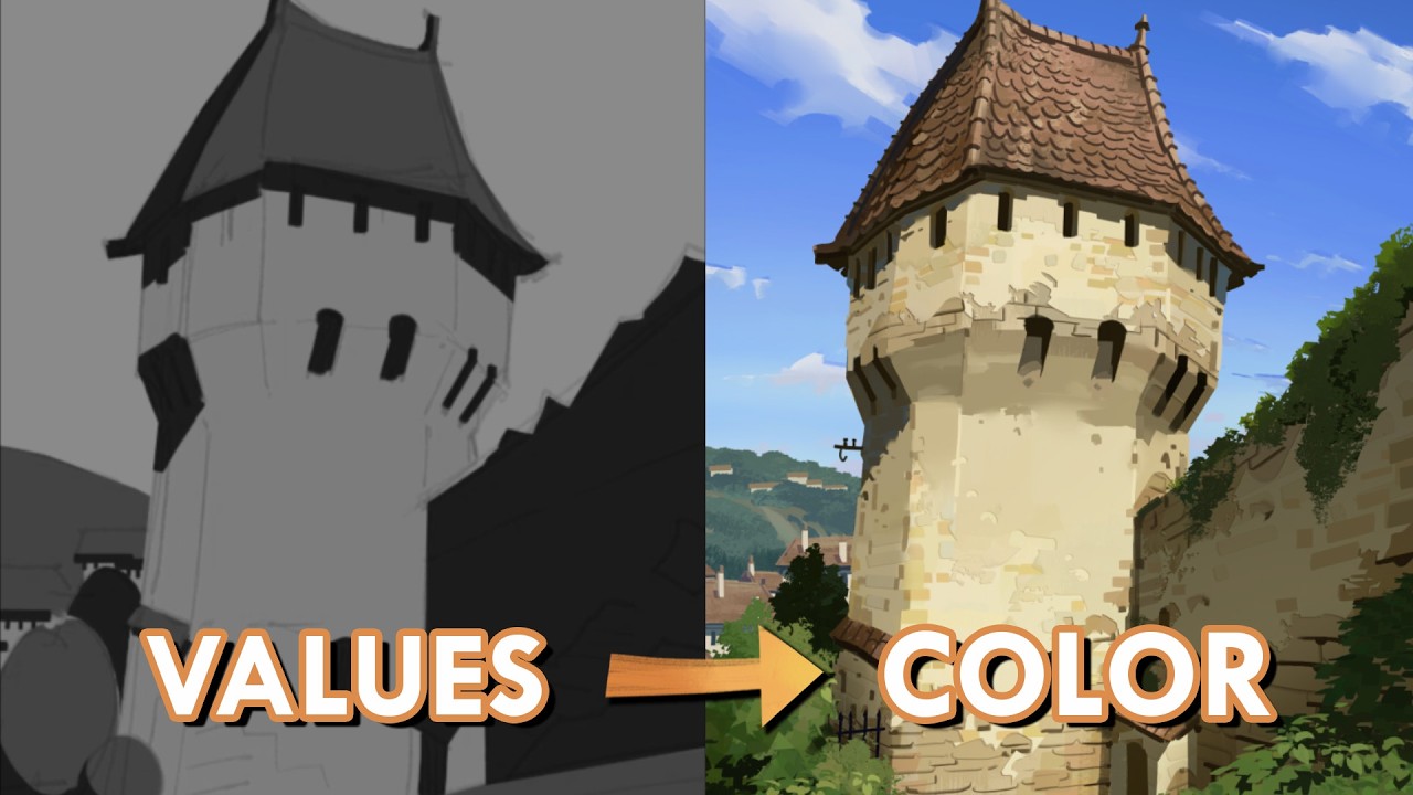 Going from Values to Color! (Fully Recorded Digital Painting + Narration)