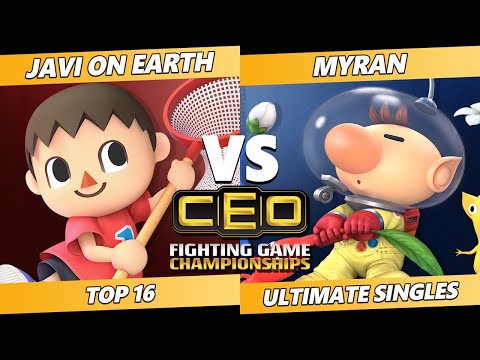 CEO 2021 Top 16 - JAVI ON EARTH (Villager) Vs. Myran (Olimar) SSBU Ultimate Tournament