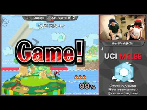 UCI Biweekly #33 Grand Finals - Santiago(marth,fox) vs CaptainFaceroll(sheik)