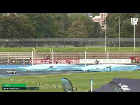 U15 Girls 200m Heat 2: 2022-23 State Combined Events Championships - Saturday