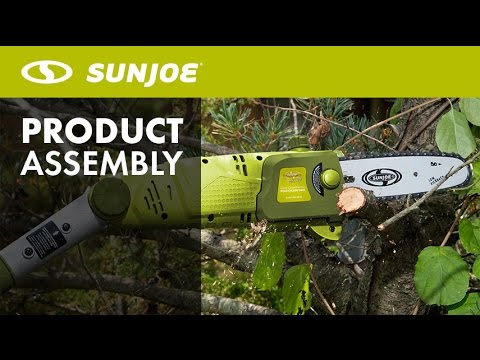 SWJ800E - 8-Inch 6.5AMP Electric Pole Chain Saw - Let's Open the Box - How to Assemble