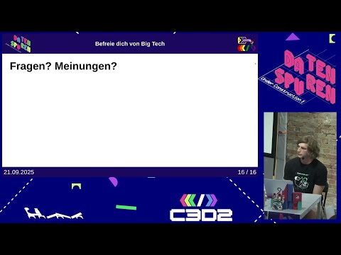 Video Thumbnail: Befreie dich von BigTech zum Wohle der Gesellschaft #ds25