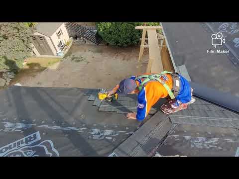 Roofing shingle installation trick of the trade Fastest shingler alive