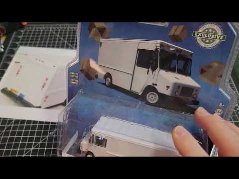 How to make a Doc Brown Van from Back to the Future with ebay decals and Greenlight Mail truck