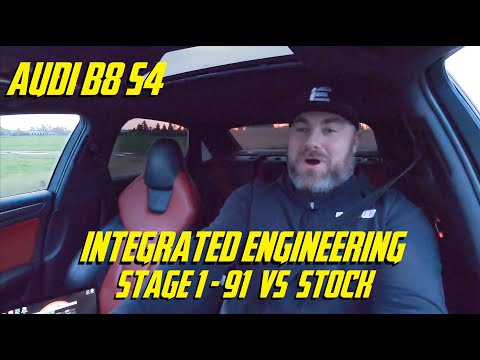 Audi B8 S4 Integrated Engineering Stage 1 - 91 VS Stock 1/4 Mile Comparison