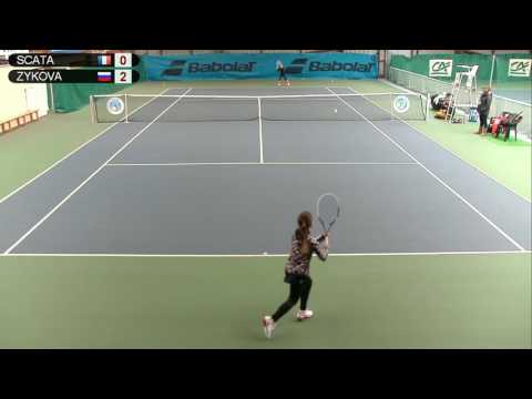 SCATA (FRA) vs ZYKOVA (RUS ) - Open Super 12 Auray Tennis - Court 3