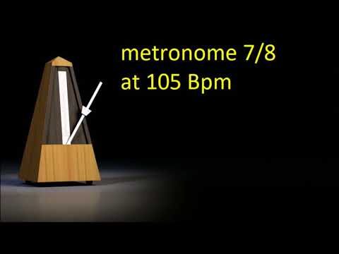 Metronome 7/8 at  105  Bpm