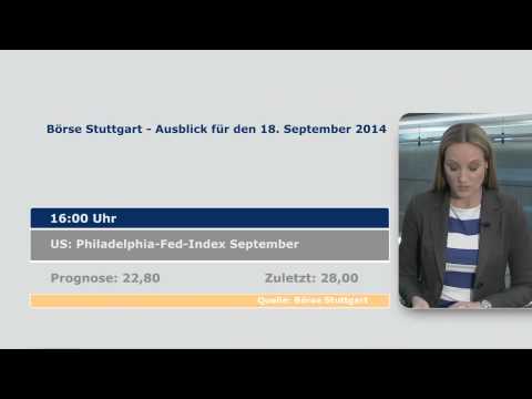 Börsenausblick auf Donnerstag, den 18.09.2014