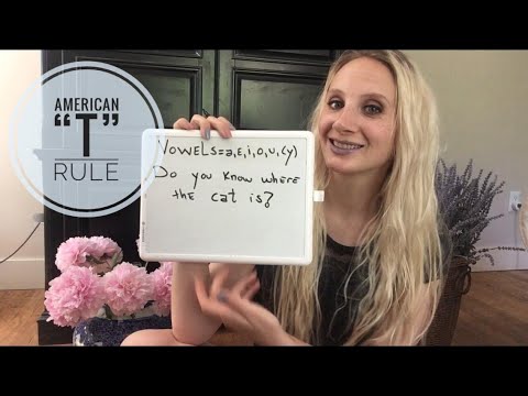 American “T” Pronunciation Rule