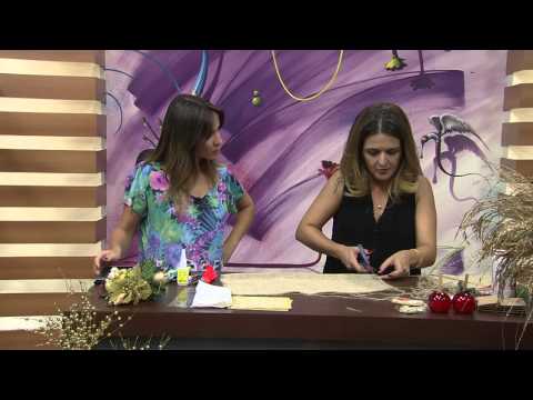 Mulher.com 24/12/2014 Marisa Magalhães - Decoração mesa de natal Parte 1