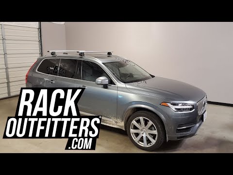 Thule EVO Flush Rail WingBar EVO Roof Rack Crossbars on Volvo XC90