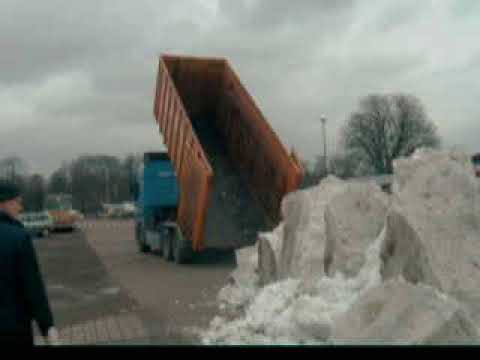 Minden, 1. Mindener Skispringen, Schneeabladen