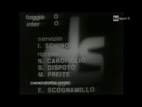 1976-77 (1^ - 03-10-1976) Foggia-INTER 0-0 Servizio D.S.RaiSport2