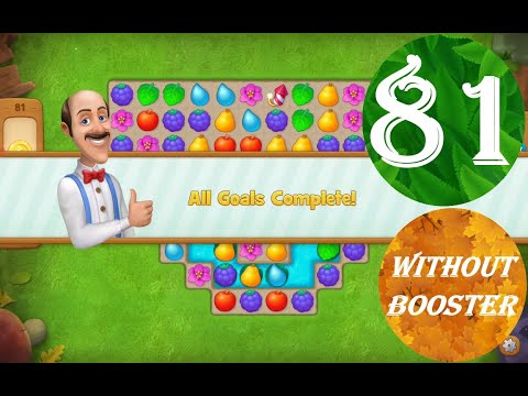 Gardenscapes Level 81 - [14 moves] [2022] [HD] solution of Level 81 Gardenscapes [No Boosters]