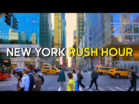 I ❤️ NY - Walks and the City, Manhattan Rush Hour, Walking Tour 4K