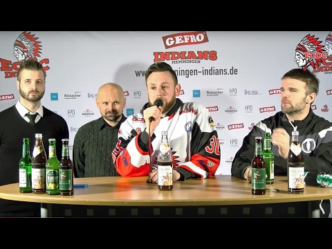 6. Spielt. BEVVR 2016/17 - ECDC Memmingen - Höchstadter EC - Pressekonferenz