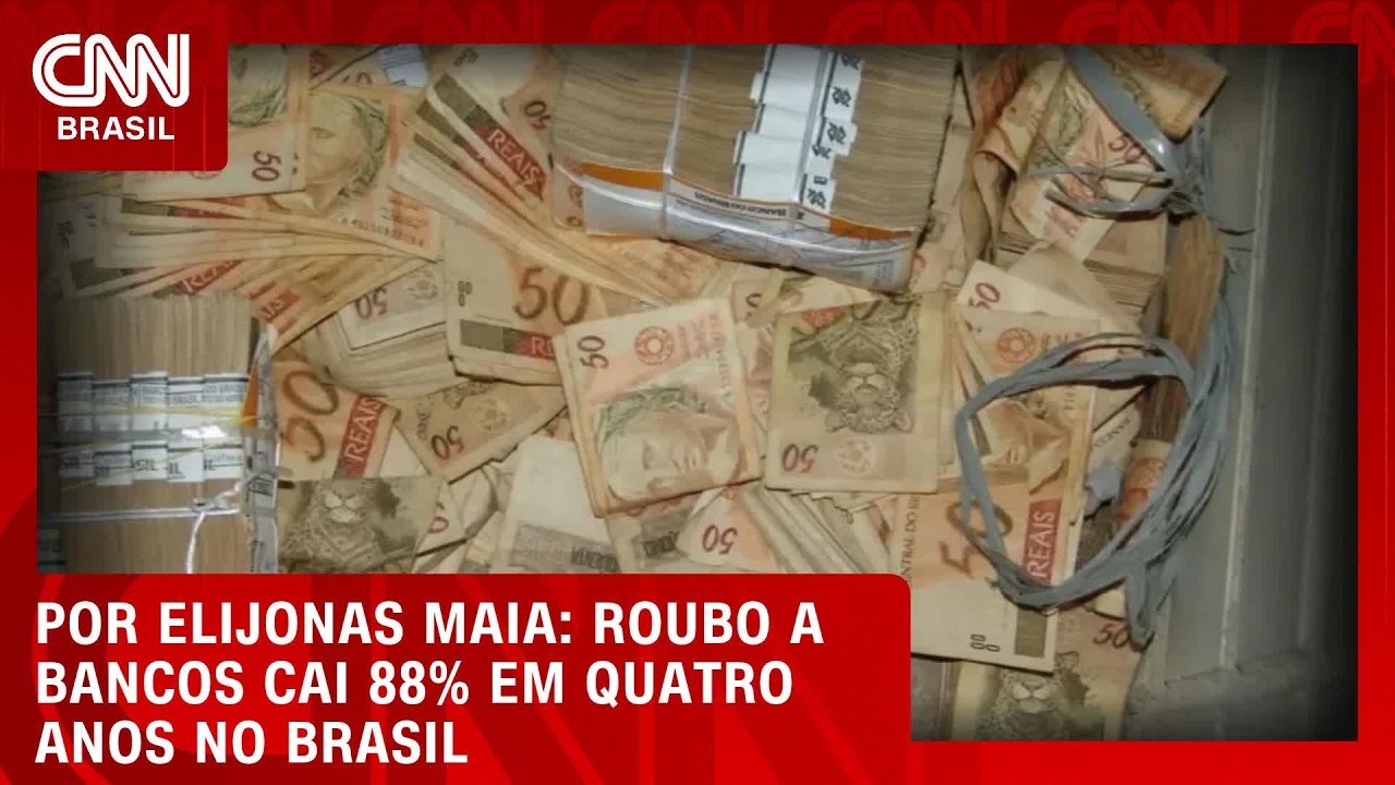 Roubo a bancos cai 88% em quatro anos no Brasil | CNN NOVO DIA