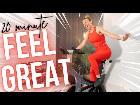 20 minutes to FEEL GREAT! | Rhythm Indoor Cycling Class