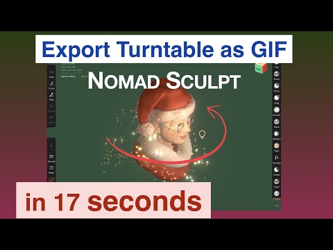 Export Turntable as GIF | 17 seconds | Nomad Sculpt