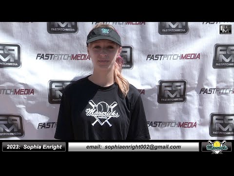 2023 Sophia Enright 3.5 GPA Outfielder and Shortstop Softball Skills Video - Mavericks Fastpitch