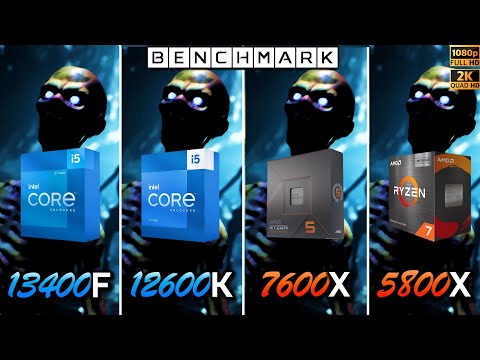 Intel i5 13400f vs i5 12600k vs Ryzen 5 7600x vs 7 5800x / Test / 1080p - 1440p / RTX 4090