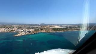 Landing in Palma de Mallorca (LEPA) 4K.