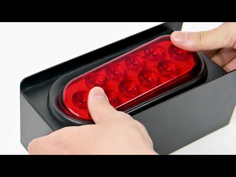 Nilight  TL-01 6inch Oval Red LED Tail Lights