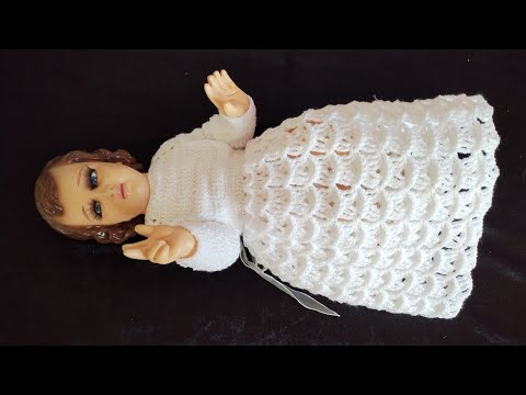 Crocheted robe for Baby Jesus (35cm) for beginners