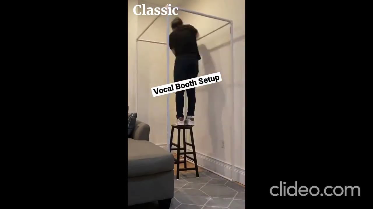 simple DIY Vocal Booth #music #recordingstudio #studio #artist #producer #shorts #vocals #fyp