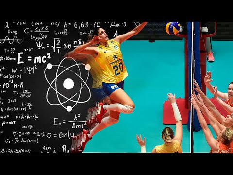 300 IQ Volleyball Player - Ana Beatriz Corrêa | Clever Spikes and Blocks (HD)