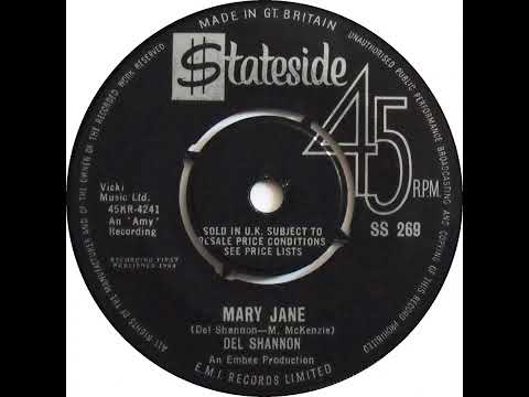 UK New Entry 1964 (58) Del Shannon - Mary Jane