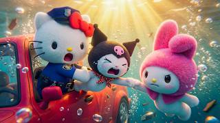 Download lagu Kuromi Was in the Water… Hello Kitty & My Melody Came Right to Her Side 💖🌊🌸 mp3