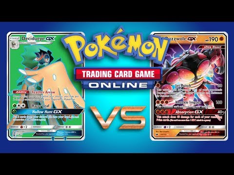 Decidueye GX / Zoroark GX vs Buzzwole GX / Lycanroc GX - Pokemon TCG Online Gameplay