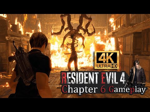 Resident Evil 4 Remake Walkthrough Gameplay Part 6 - (no commentary) 4K UHD 60fps