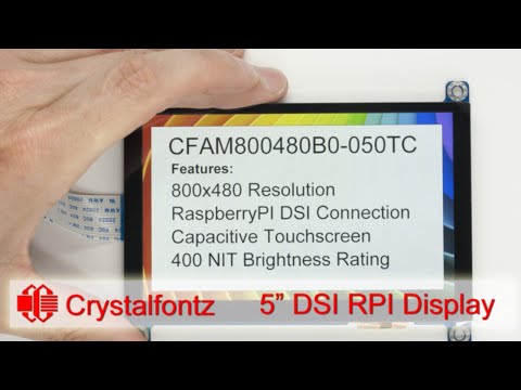 Demonstration of Crystalfontz 5 inch MIPI DSI Display