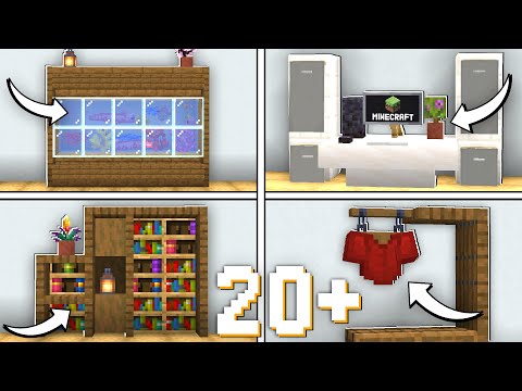 Minecraft: 20+ Interior Furniture Builds & Ideas!
