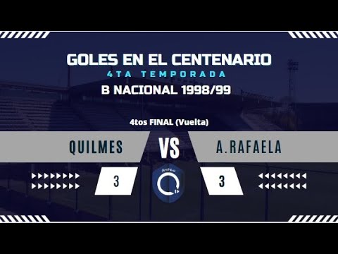 Quilmes 3 Atlético Rafaela 3 B Nacional 1998/1999 #TodoslosgolesdelCentenario T:4 E:14