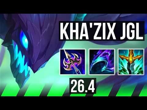 KHA'ZIX vs MALPHITE (JGL) | Perfect KDA: 15/0/11 | EUNE Master | 26.4