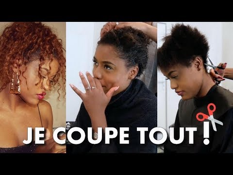 JE COUPE TOUT MES CHEVEUX : Big chop en direct du salon ! | ASHLEY