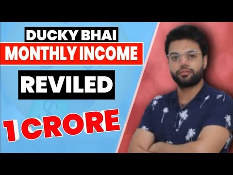Duck Bhai Montly Income| Ducky bhai 200k$ monthly | #duckybhai #youtube