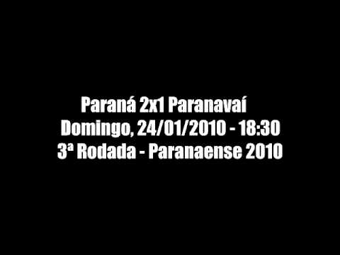 Paraná Clube 2x1 Paranavaí -  Paranaense 2010 - 3ª Rodada - Narração Transamérica Curitiba