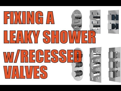 How to fix a dripping shower with concealed 1/4 turn valves