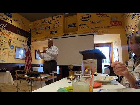 Reverse-Aging The Globe - Speaking at Rotary Club of Mountain View, California, Part II of IV Parts