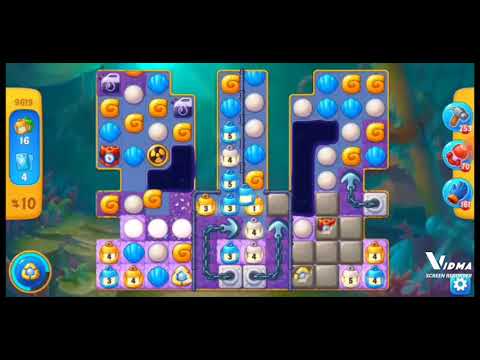 Fishdom. 9619 level no boosters and diamonds. 22 moves