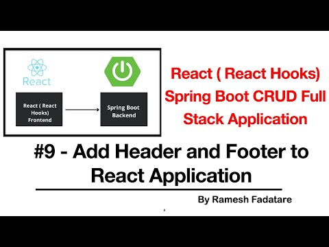 React Hooks Spring Boot CRUD Full Stack App 9 Adding Header and Footer to React App