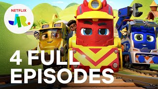 Mighty Express Season 1 FULL EPISODE 6-10 Compilation 🛤 Netflix Jr