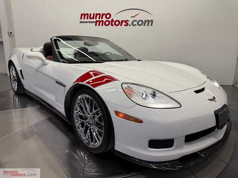 2011 Chevrolet Corvette Convertible Grand Sport 3LT in White for sale at Munro Motors in Brantford, ON